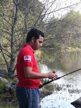 Pesca en la laguna